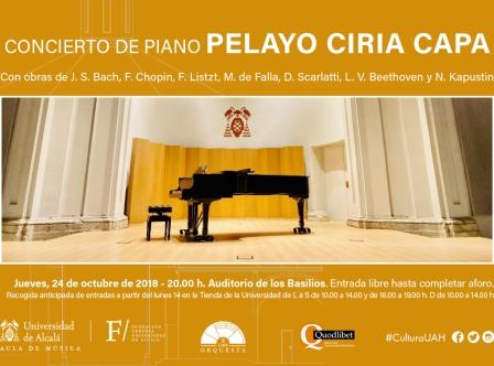 Concierto del pianista Pelayo Ciria Capa