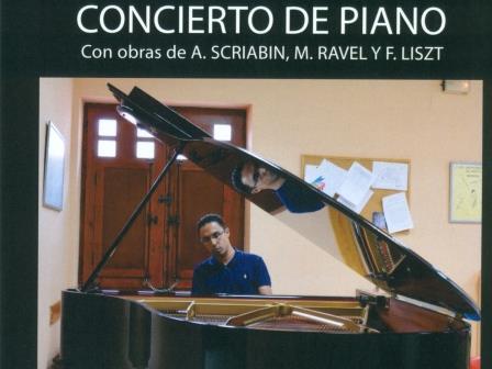 Concierto de Piano en el Auditorio del Aula de Música a cargo del concertista Miguel Ángel Barca