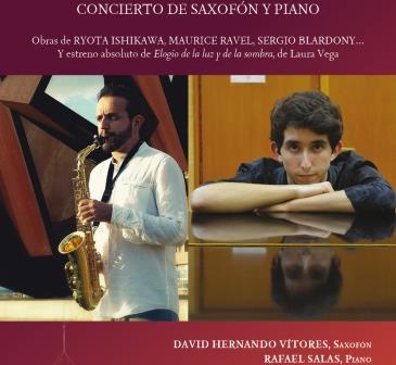 Concierto del dúo David Hernando (saxofón) y Rafael Salas (piano)