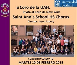 Concierto del Coro de la Universidad de Alcalá con el Coro SAINT ANN'S de Brooklyn