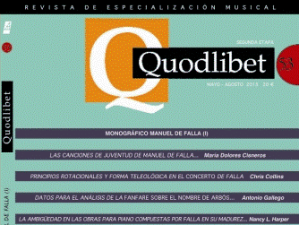 Quodlibet 53. Monográfico Manuel de Falla (I)