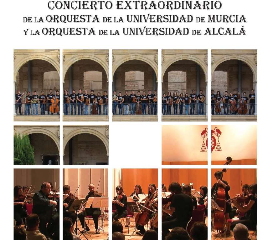 Concierto de la Orquesta de la Universidad de Murcia y la Orquesta de la Universidad de Alcalá