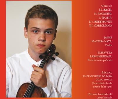 Concierto del violinista Jaime Maceira Naya